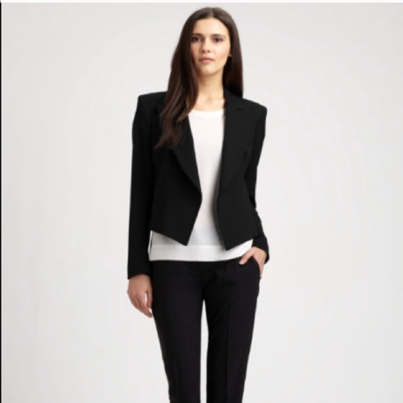 theory cropped blazer